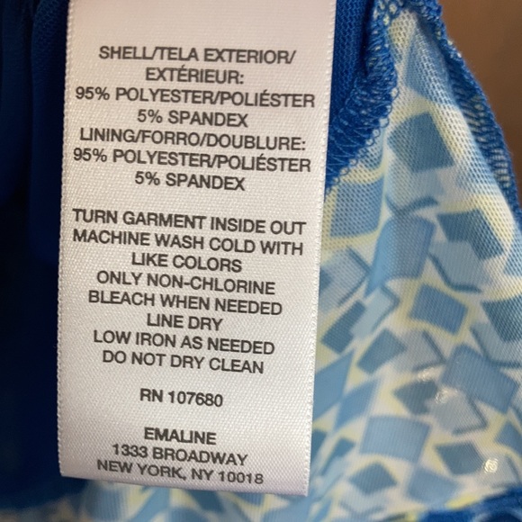 Emaline top sleeveless abstract geometric print w stretch casual office 1X  3X - Picture 16 of 17